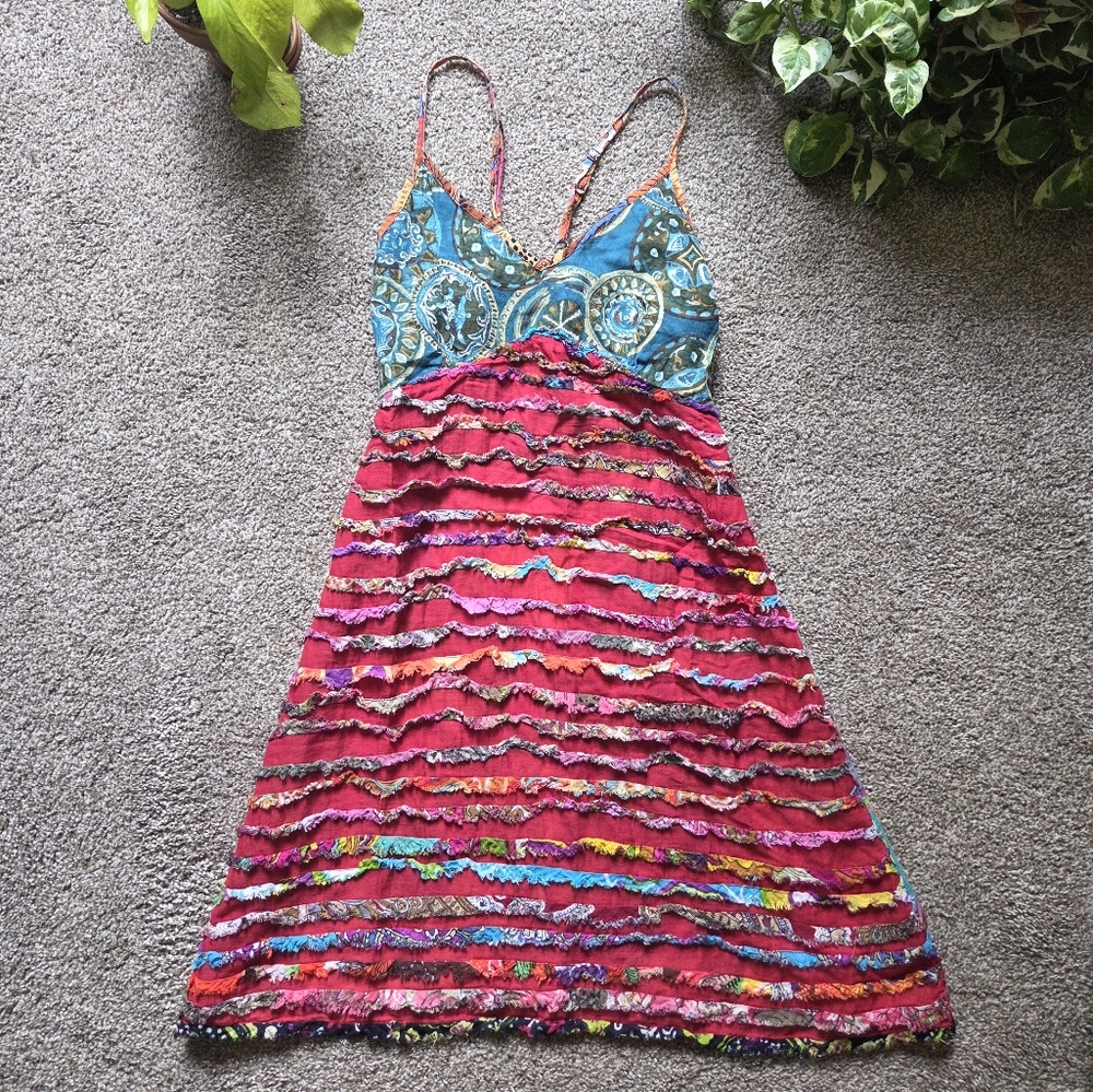 Colorful Strappy Dress